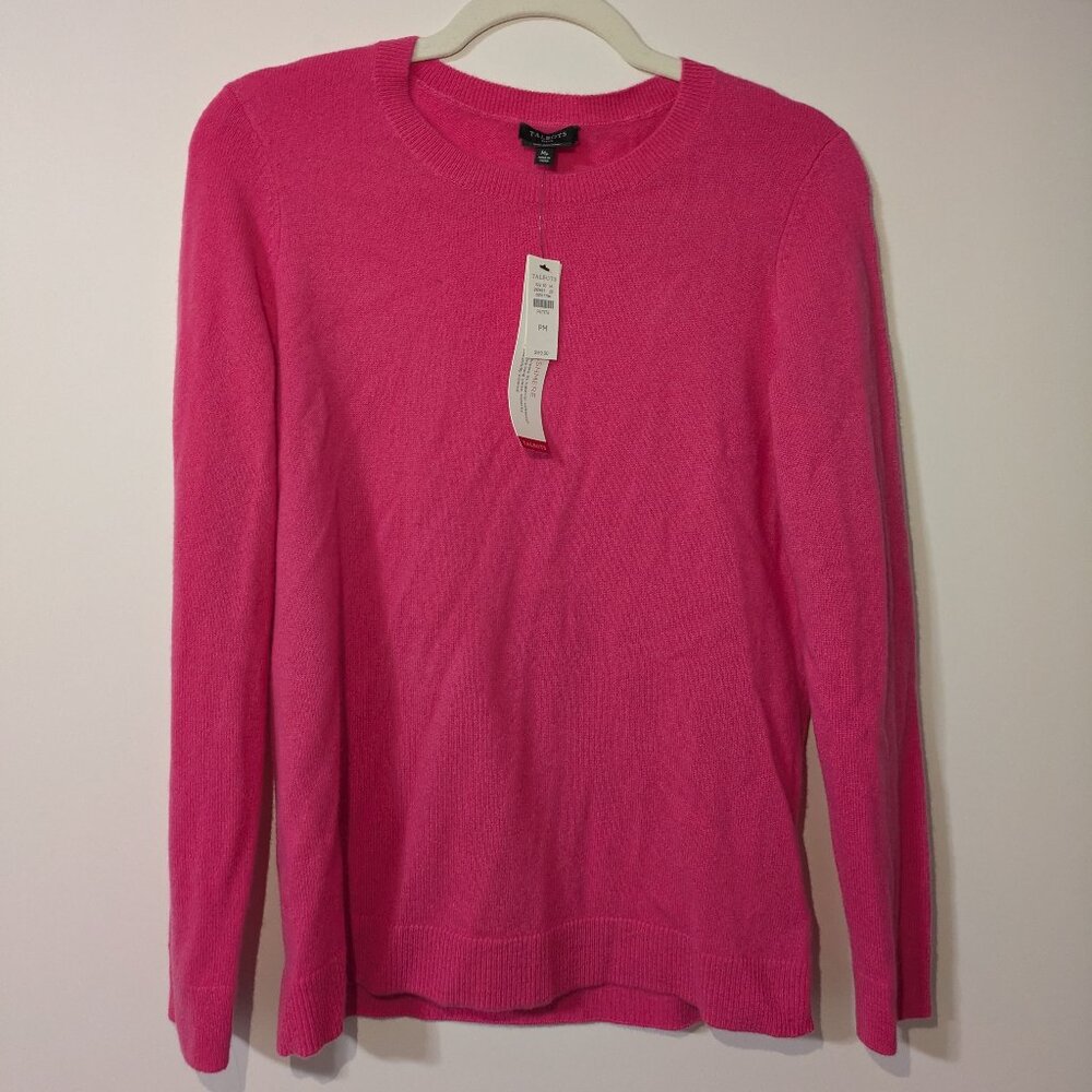 Talbots Pink Cashmere sweater (Size Medium Petite)